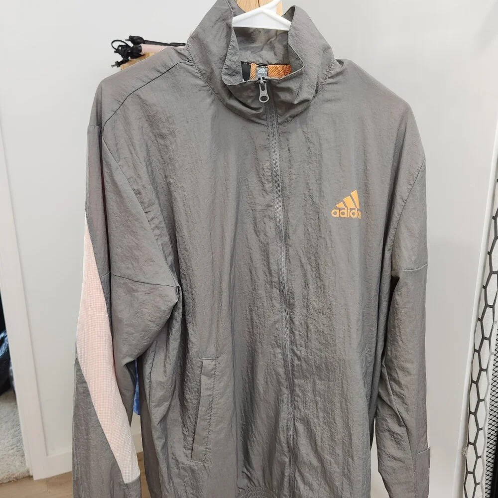 Adidas Loose Fit Windbreaker, Men's Medium